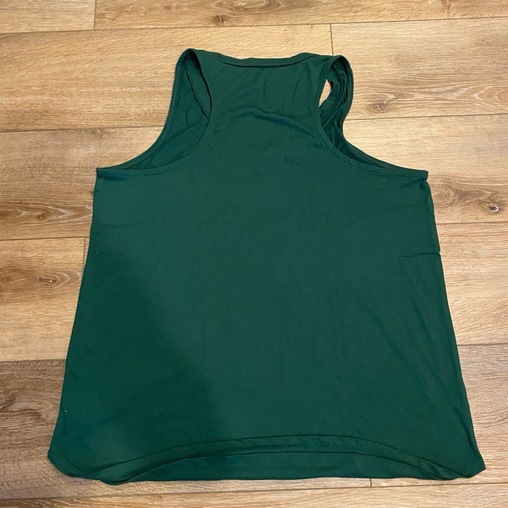 NCAA Women’s Tank Top Shirt Sleeveless Michigan State College Football Green XL - Picture 3 of 5